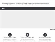 Tablet Screenshot of ff-unterduerrbach.de